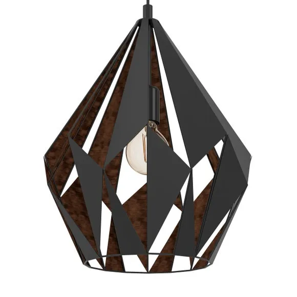 EGLO Carlton Art Deco Geometric Pendant Light 2