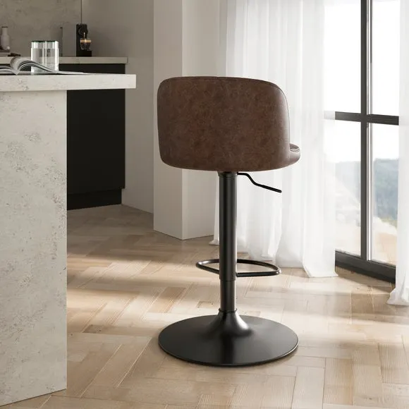 Mylo Gaslift Barstool, Faux Leather 2