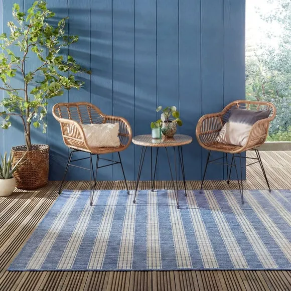Striped Indoor Outdoor Rug 1