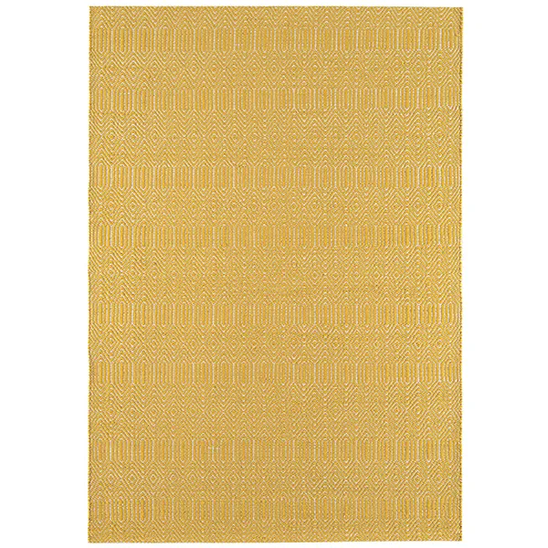 Twine Cotton and Wool Rug  Mustard