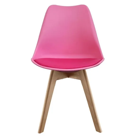 Fusion Living Soho Plastic Dining Chair with Squared Legs 3
