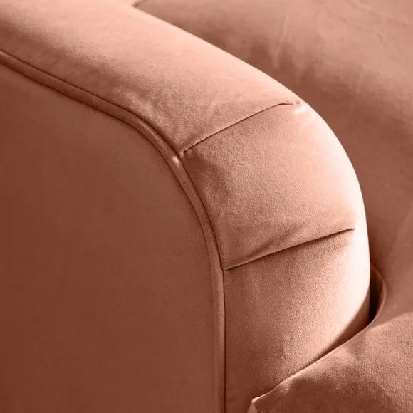 Martha Vintage Velvet Corner Chaise 6