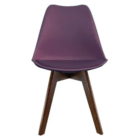 Fusion Living Soho Plastic Dining Chair with Squared Legs 3