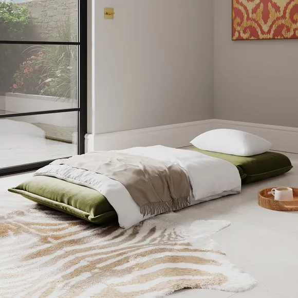 Jackson Velvet Foldable Single Sofa Bed 2