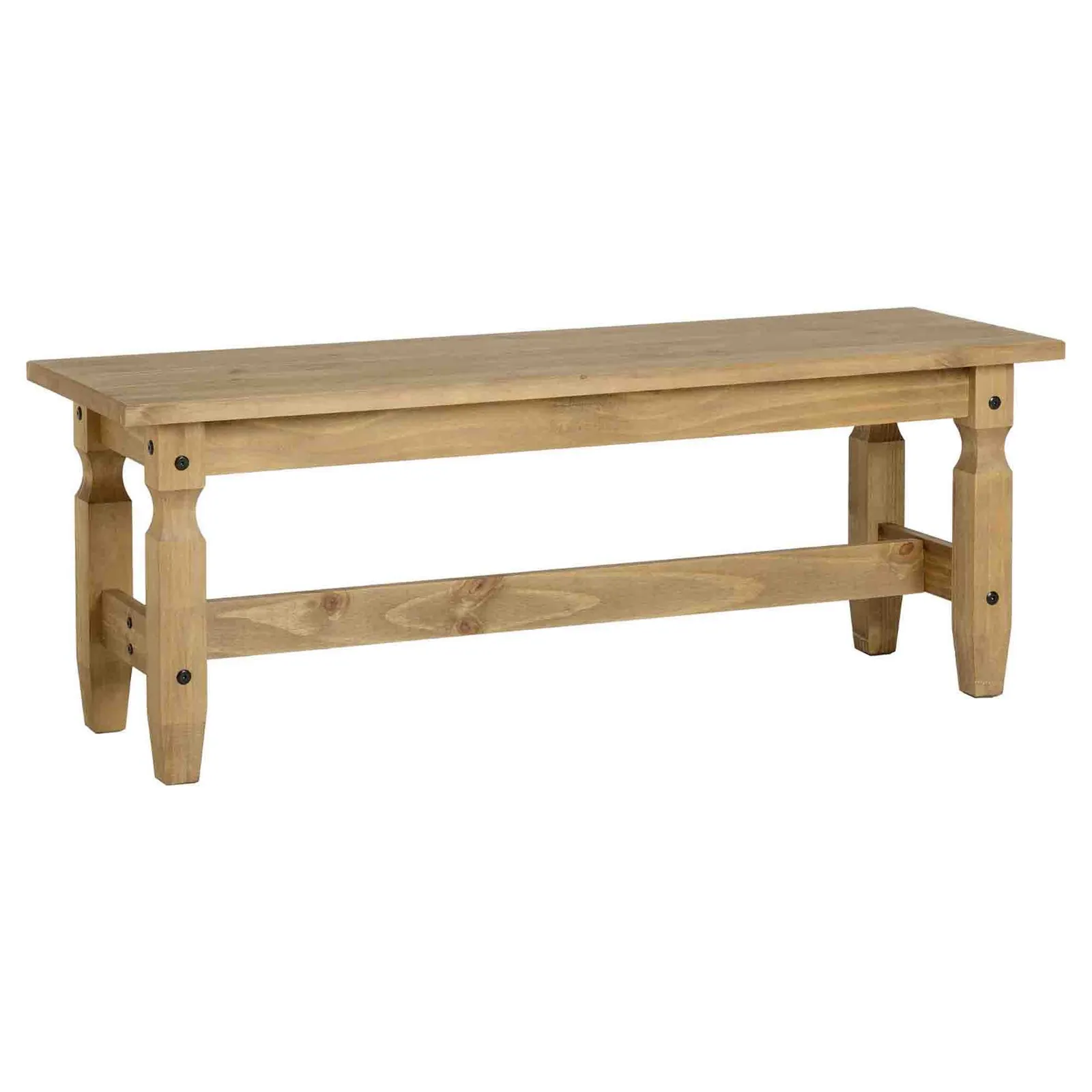 Corona 4ft Dining Bench Pine Brown