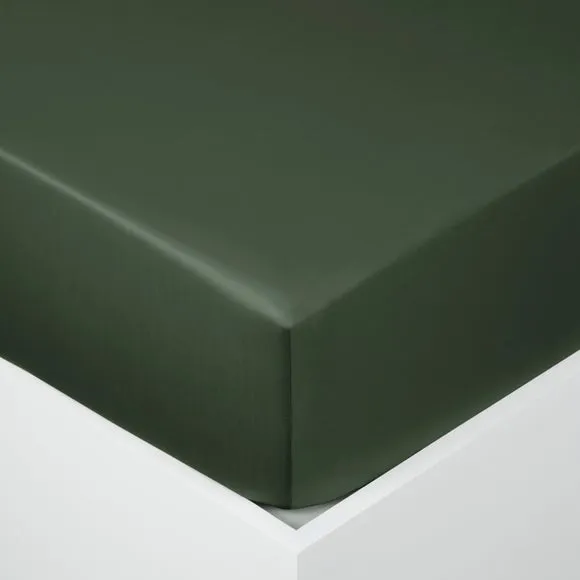 Hotel Cotton Sateen 400 Thread Count Grip Fitted Sheet 2