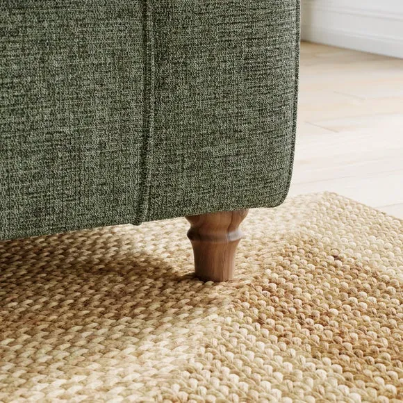 Flori Chenille Soft Texture 4 Seater Sofa 5