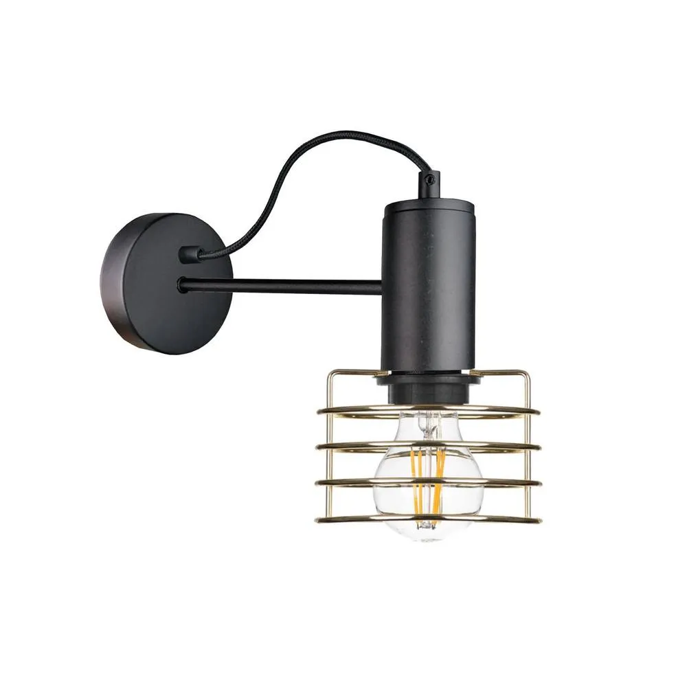 Netlighting Rune Wall Lamp Black 25cm 1x E27