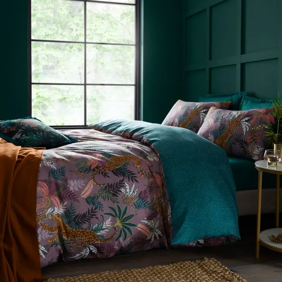 Nala Jungle Sateen Duvet Cover & Pillowcase Set 6