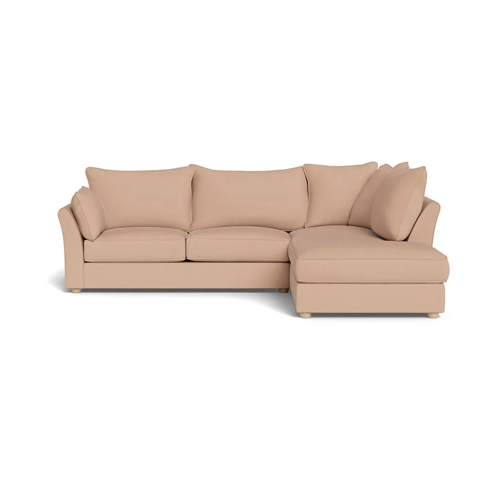 Heal's Tailor Right Hand Facing Corner Sofa Capelo Linen-Cotton Rosedale Natural Feet 1