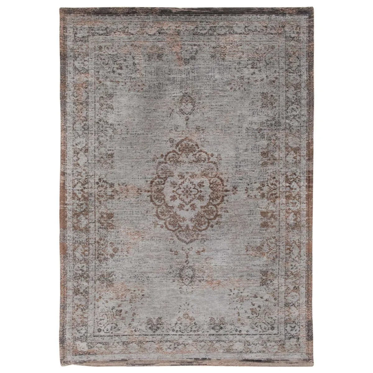 Fading World Grey Ebony 140X200Cm Rug, Square Cotton | Barker & Stonehouse 2