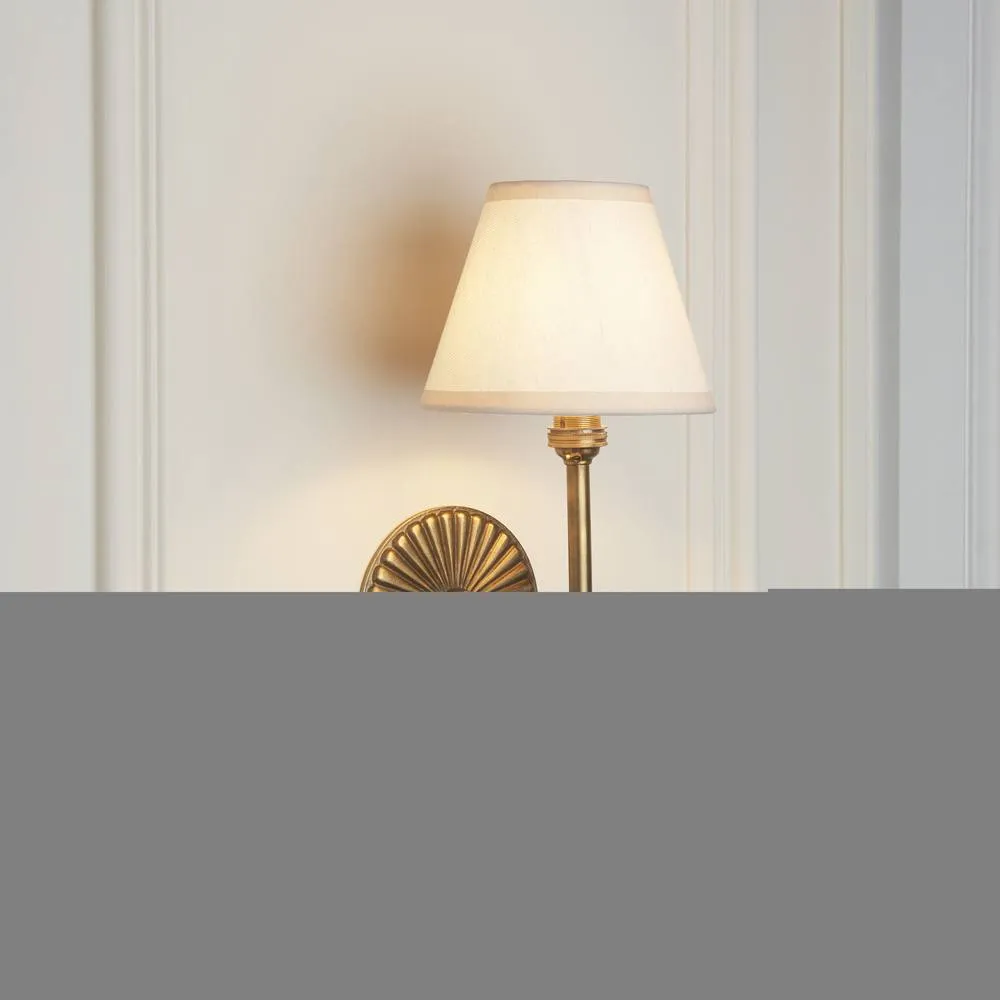Netlighting Dahlia Swan & Ivy 16cm Wall Lamp Antique Brass Vintage White in Gold 3
