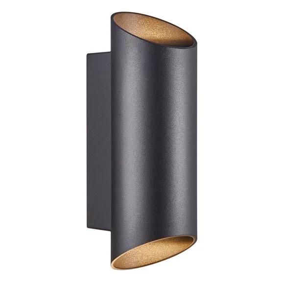 Nordlux Nico Round 22 - Wall light - Black, Black 6