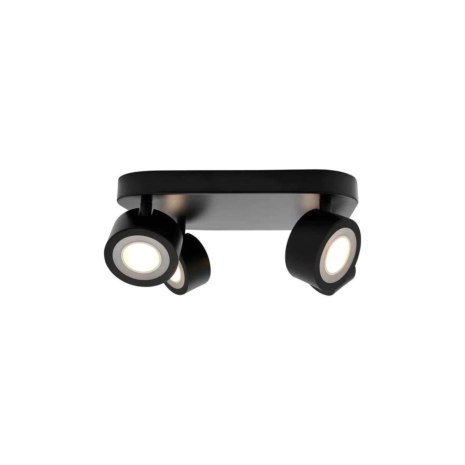 Nordlux Clyde Ceiling Light Black Metal Office LED 2700k Mains 6