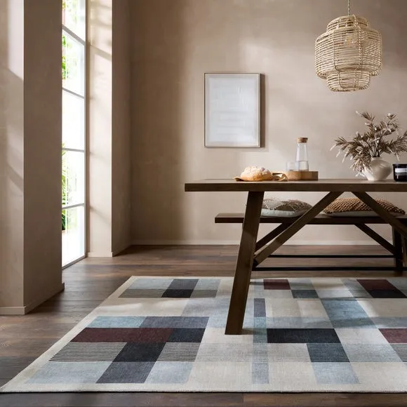 Regalis Geometric Washable Rug 1