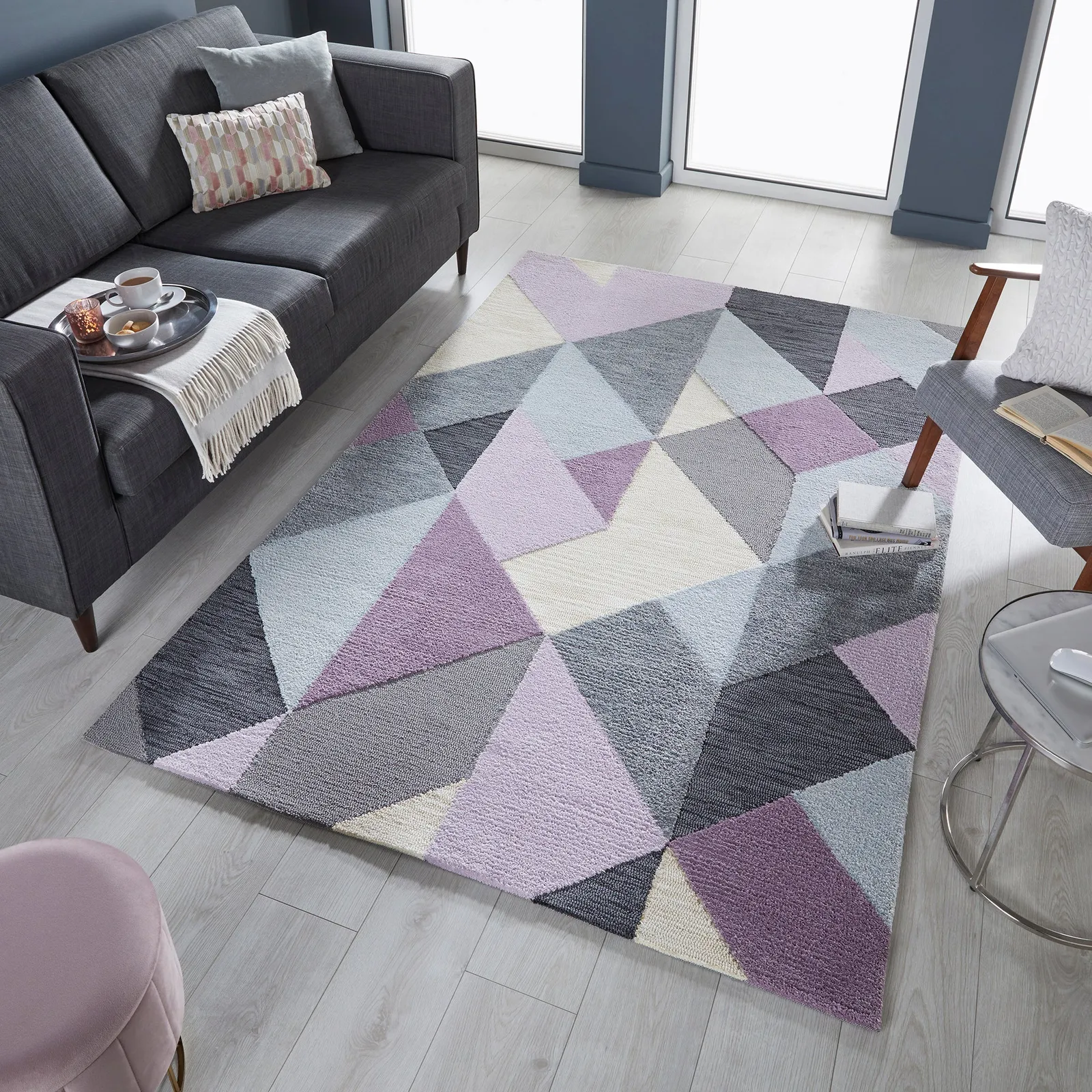 Icon Geometric Rug Icon Geometric Mauve