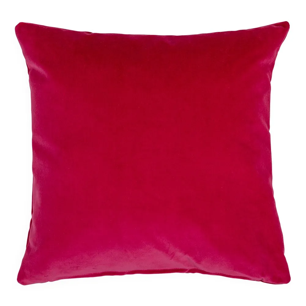 Heal's Velvet Cushion Fuchsia 45 x 45cm