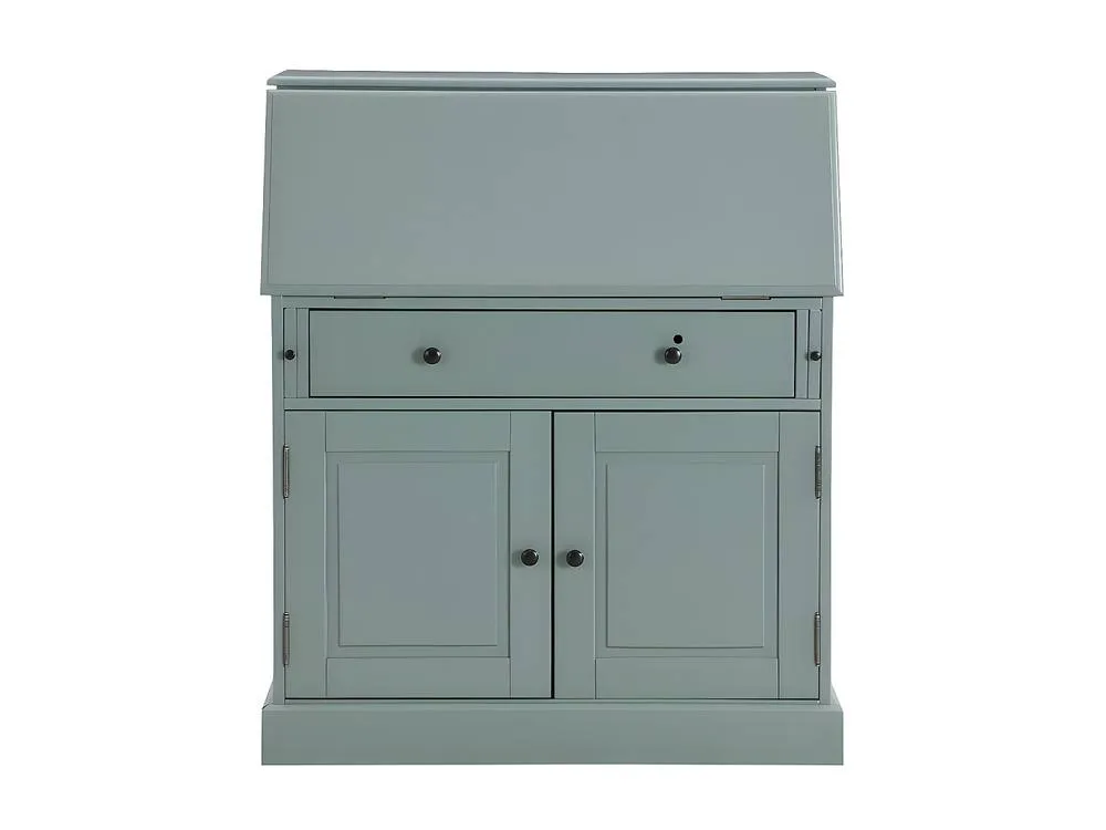 Vente-unique Writing Bureau In Pine & MDF - Almond Green - CLEORE 2