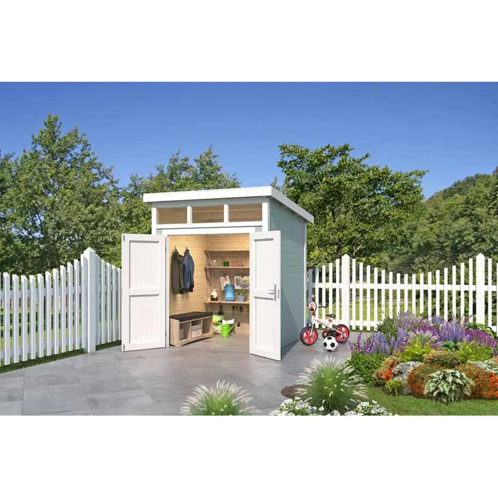 Lasita Maja Ltd Kibo 1-Log Cabin, Garden Room, Home Office - L220xW223.5xH245.1 cm in Light Tan 5