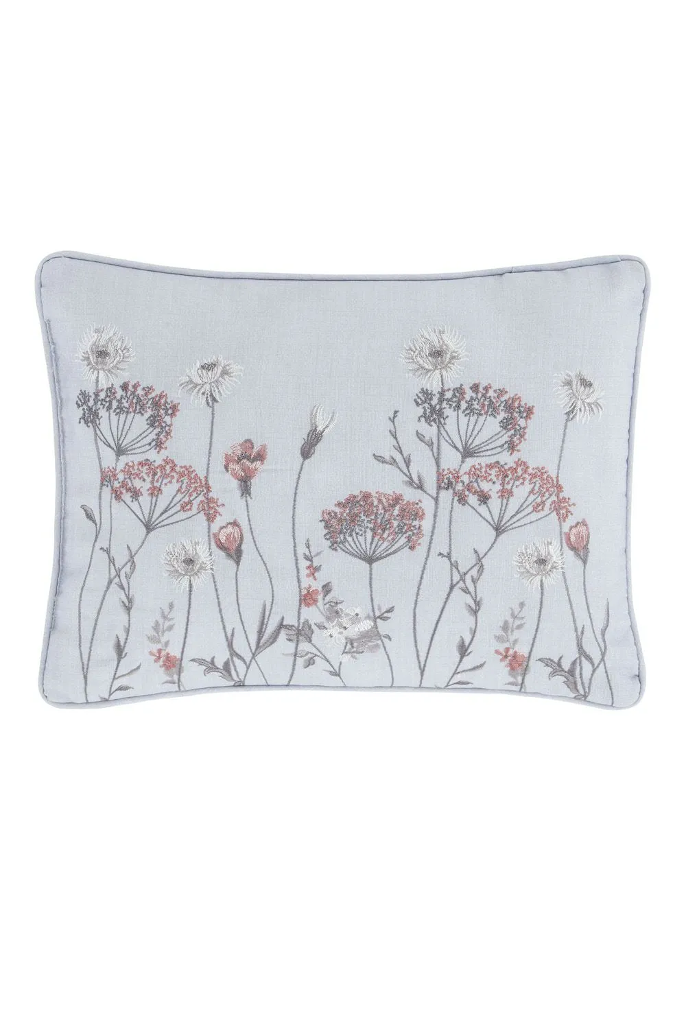 Catherine Lansfield 'Meadowsweet Floral' Cushion in Grey 2