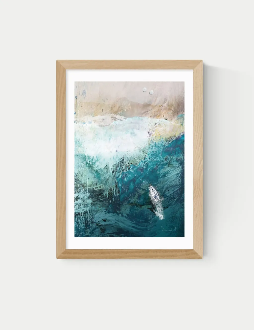 East End Prints Azure Walk Framed Art Natural