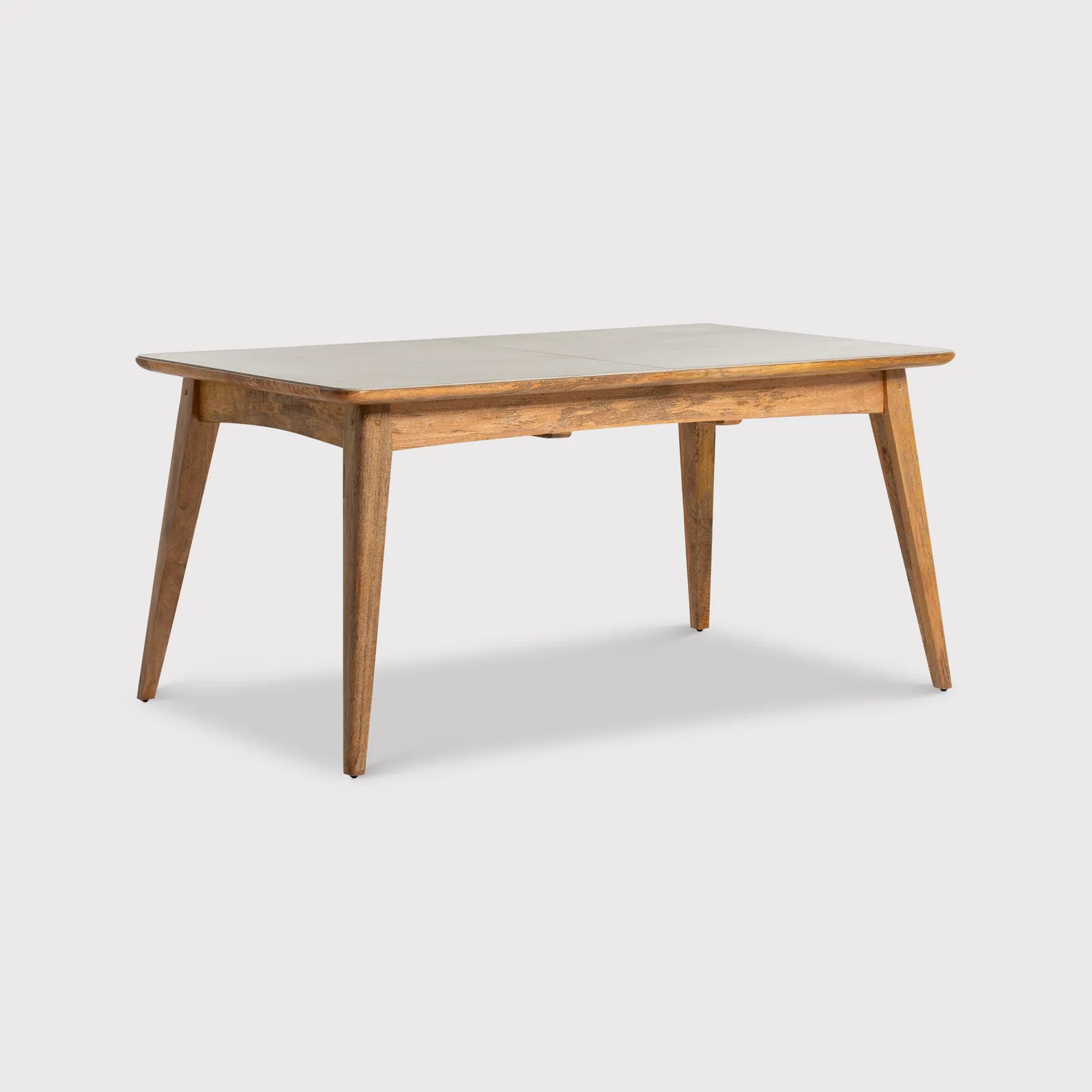 Burlington 160-210cm Faux Stone Dining Table, Grey Wood | Barker & Stonehouse