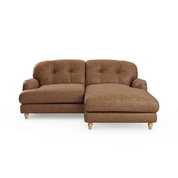 Martha Corner Chaise Arizona Faux Leather Sofa 2