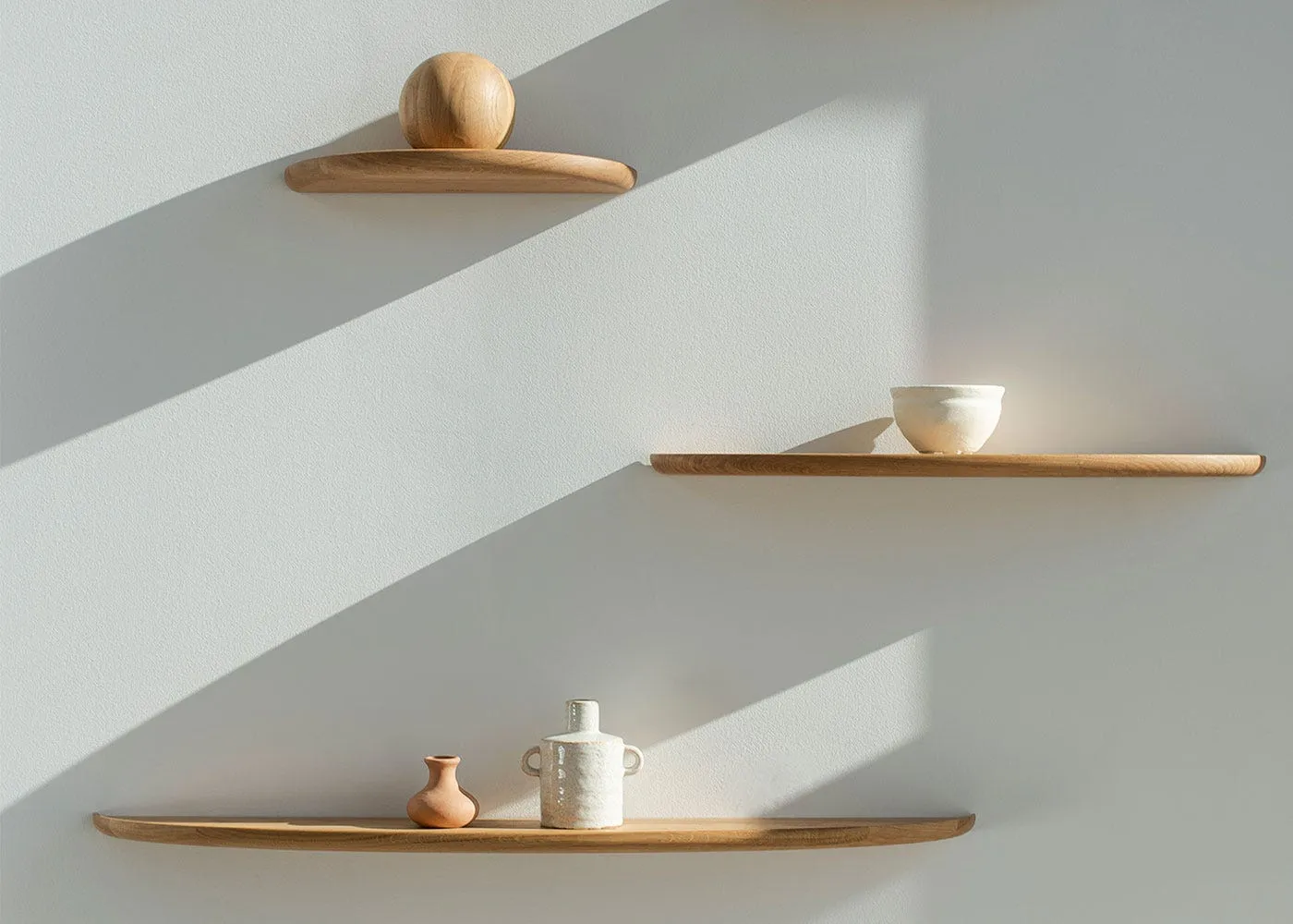 Mu Floating Shelf Smoked Oiled Oak 40cm 4