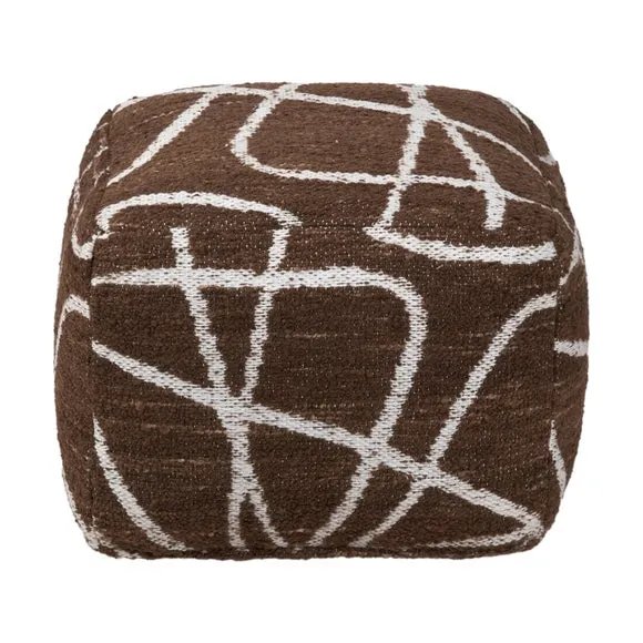Pacific Lifestyle Abstract Swirl Outdoor Pouffe 4
