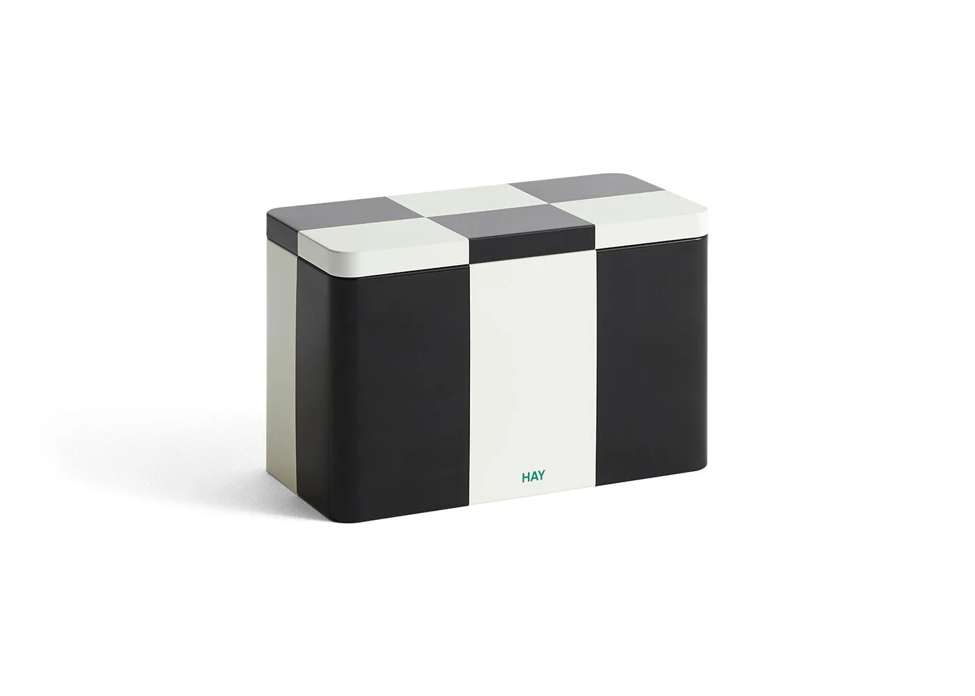 HAY Tin Container Black/White Medium