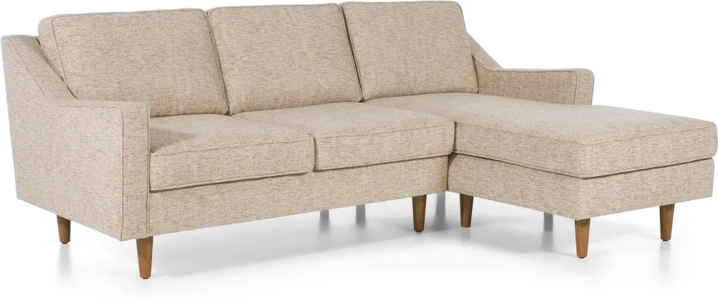 Dallas Right Hand Facing Chaise End Corner Sofa, Amber Basketweave 