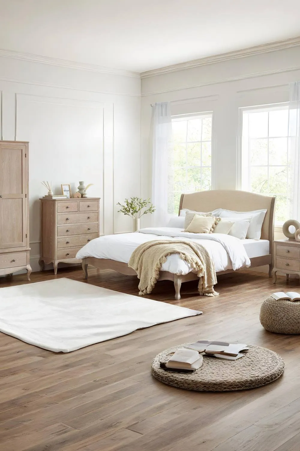 Julian Bowen Camille French Style Bed in Beige 2