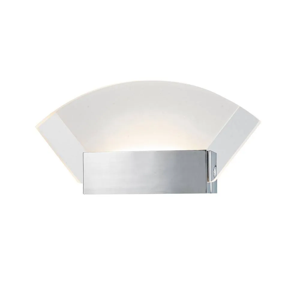 Netlighting Modern LED Wall Lamp Nickel Warm White 3000K 420lm in Grey