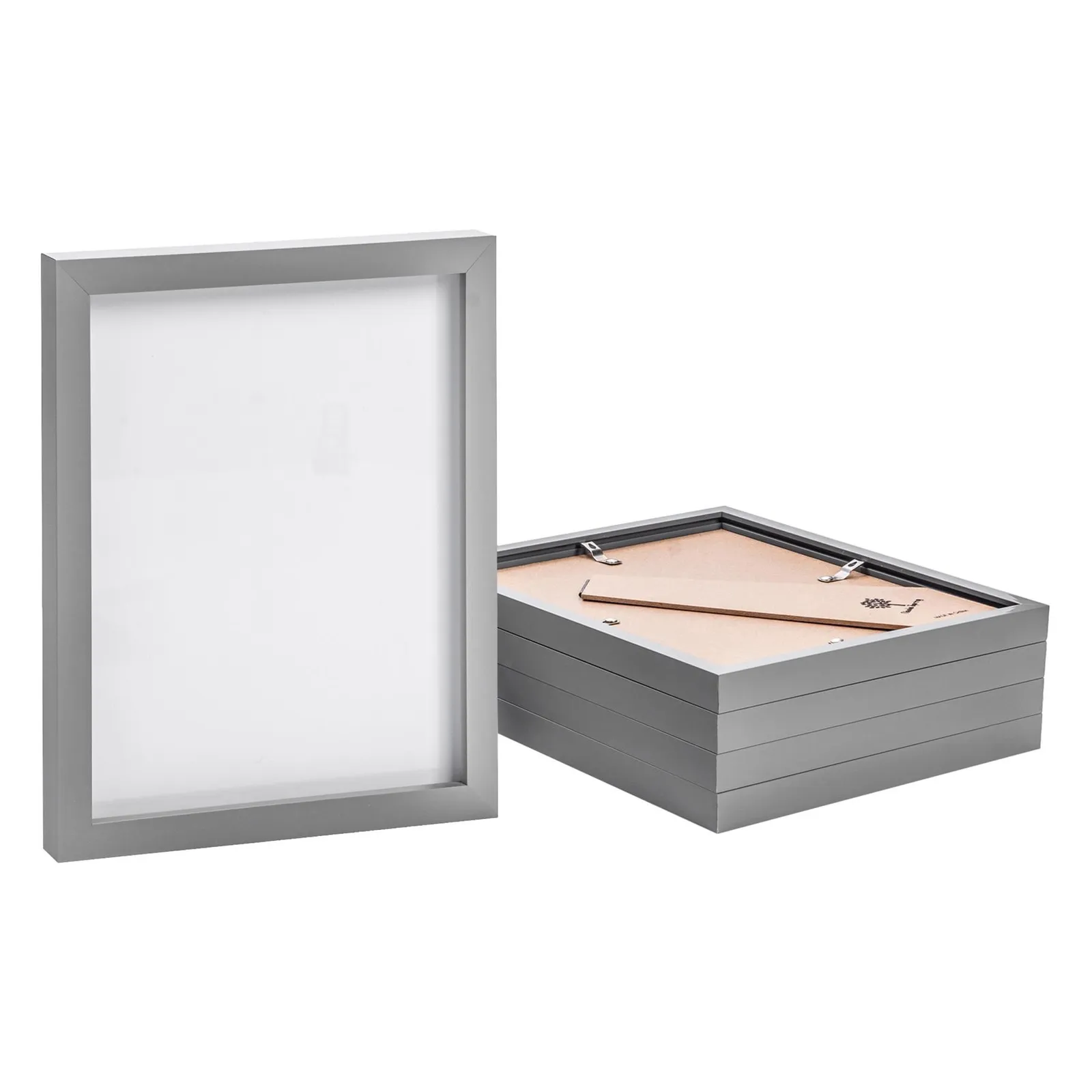 Nicola Spring Photo Frames - 8" x 10" - Pack of 5 in Grey