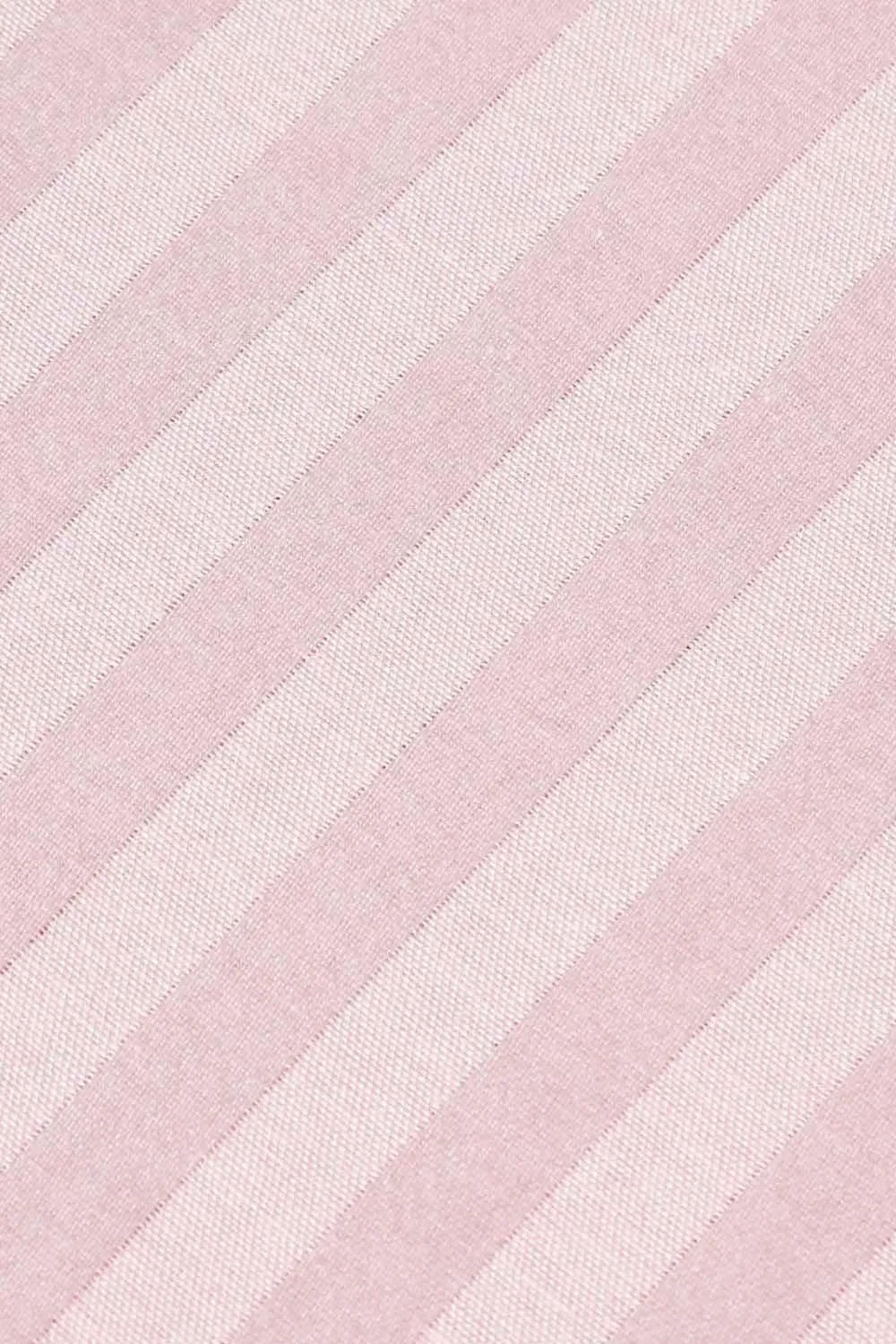Homescapes Egyptian Cotton Satin Stripe Fitted Sheet 12 inch 330 Thread Count in Dusty Pink 3