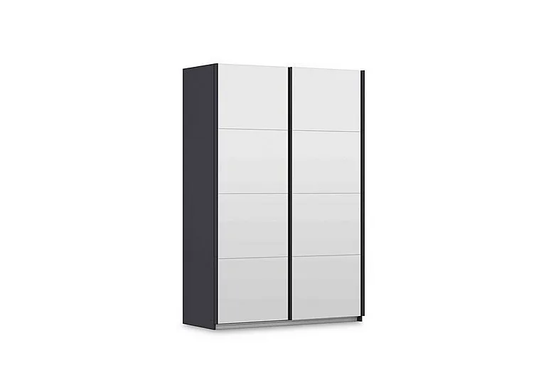 Leon 136cm 2 Door Sliding Wardrobe with 2 Mirror Doors