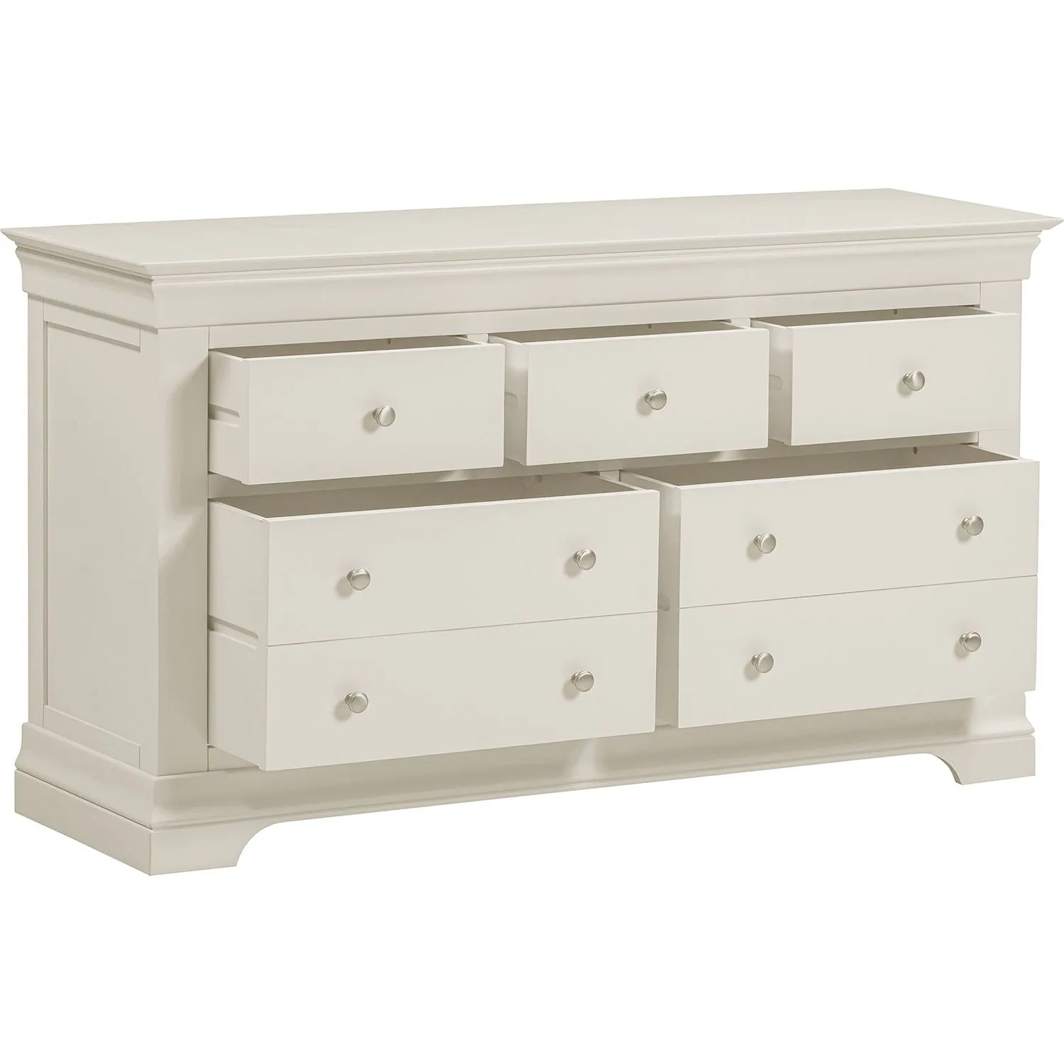 Seconique Bordeaux 3+2 Drawer Chest (Fully Assembled) in Ivory 3