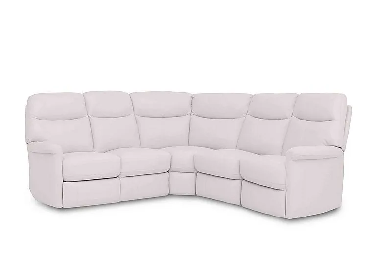 Compact Collection Lille Large Leather Corner Sofa - BV Star White