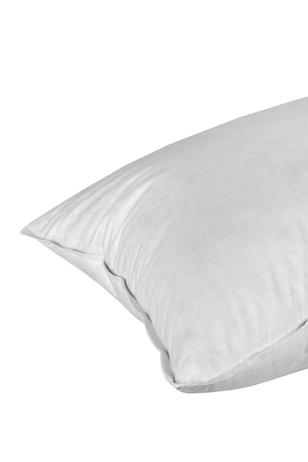 Homescapes Goose Feather & Down Euro Continental Pillow - 40cm x 80cm (16"x32") in White 4