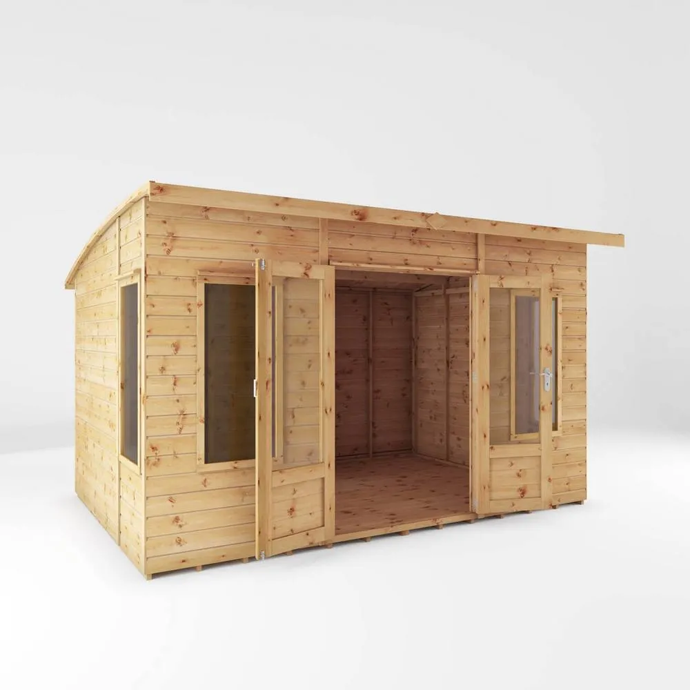 Mercia 12 x 8 Feet Premium Helios Summerhouse - L295 x W364 x H215.6 cm in Brown 3
