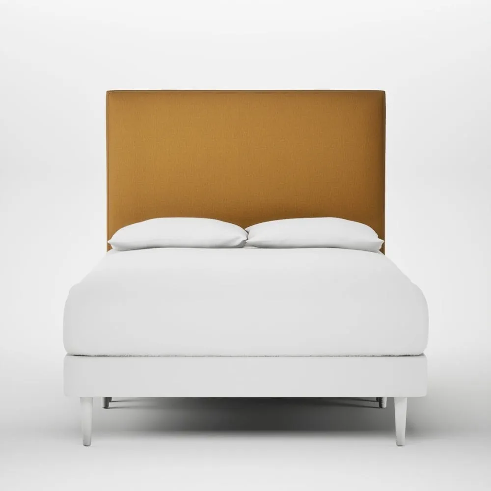 Heal's Newman Headboard Lift Storage Double Smart Cotton Linen Sahara 1
