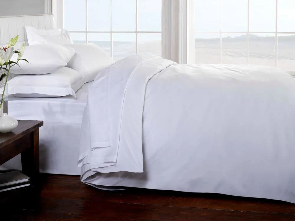 Rapport Home 400 Thread Count Housewife Pillow Case Pair in White 2