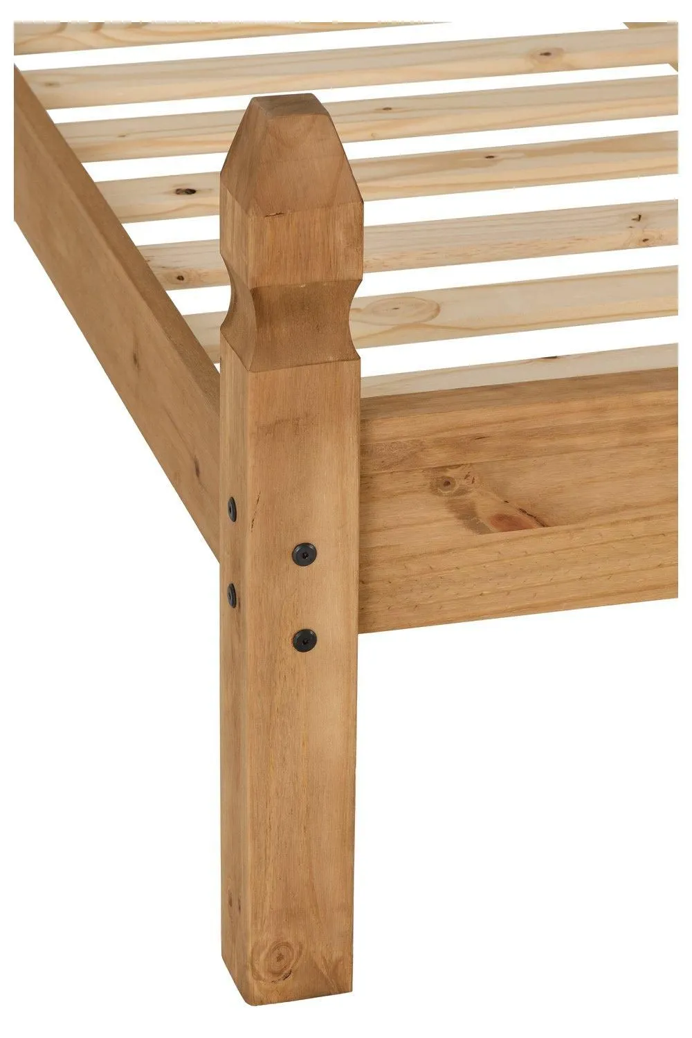 Seconique Corona 4'6" Double Bed Low Foot End in Natural 4
