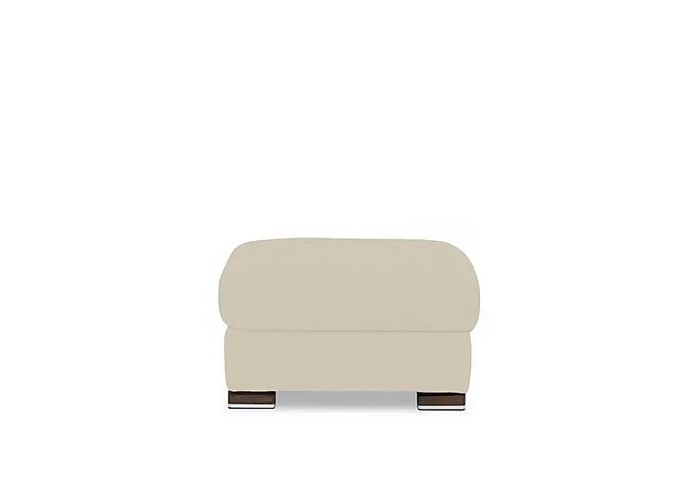 Viali Fabric Footstool - Frost