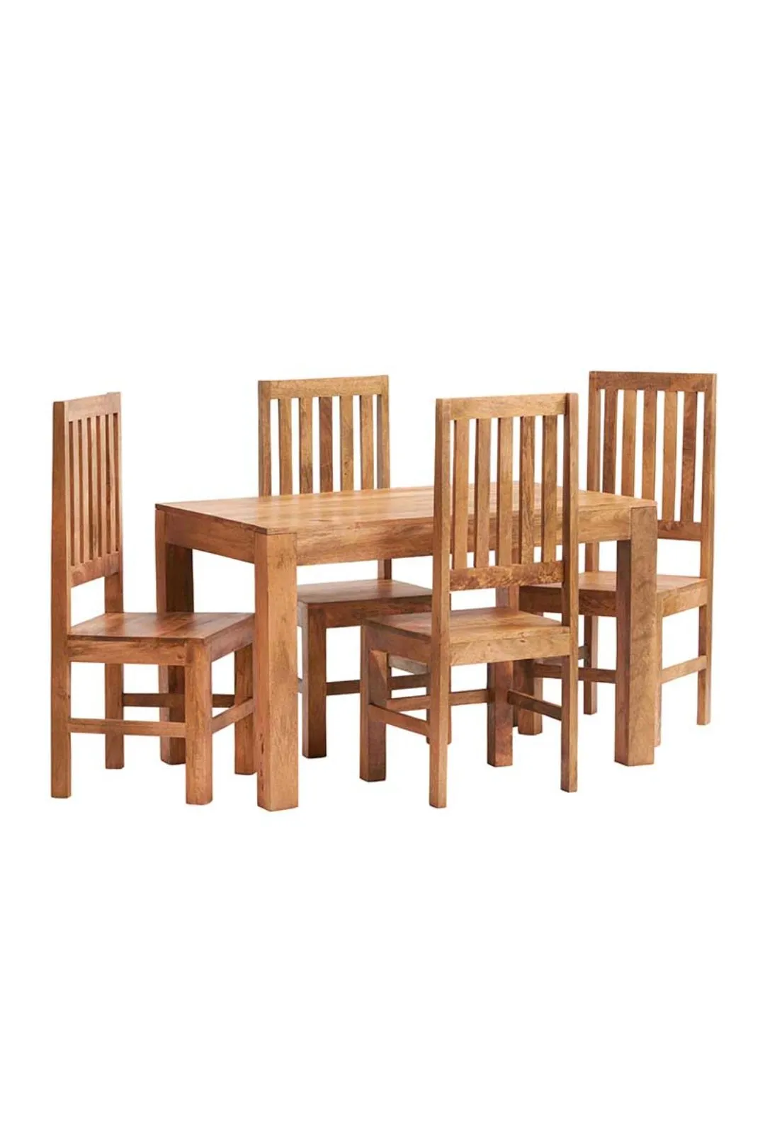 IH Design Duvid Light Mango Small Dining Table 4ft (120cm) in Brown 3