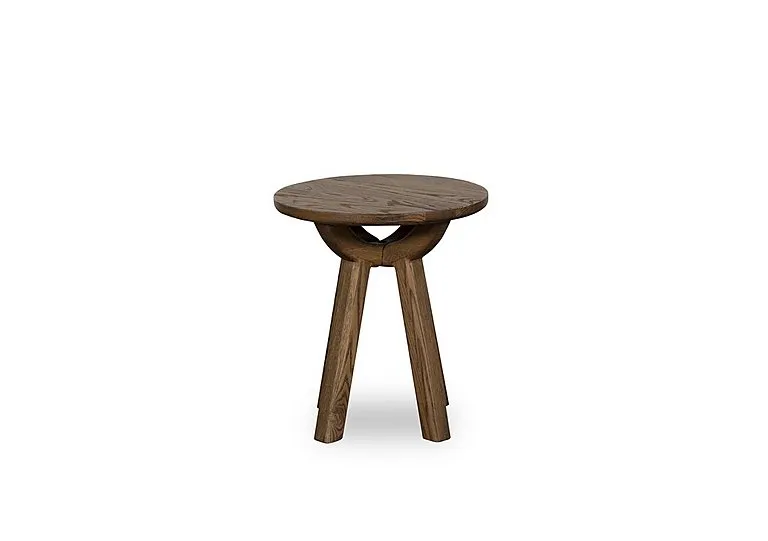 Pien Round Oak Lamp Table - Living Room Furniture - In Time for Christmas
