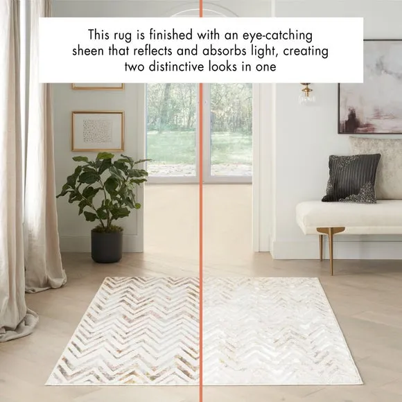 Glitz Herringbone Velvet Rug 6
