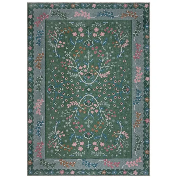 Sabrina Floral Washable Rug 5
