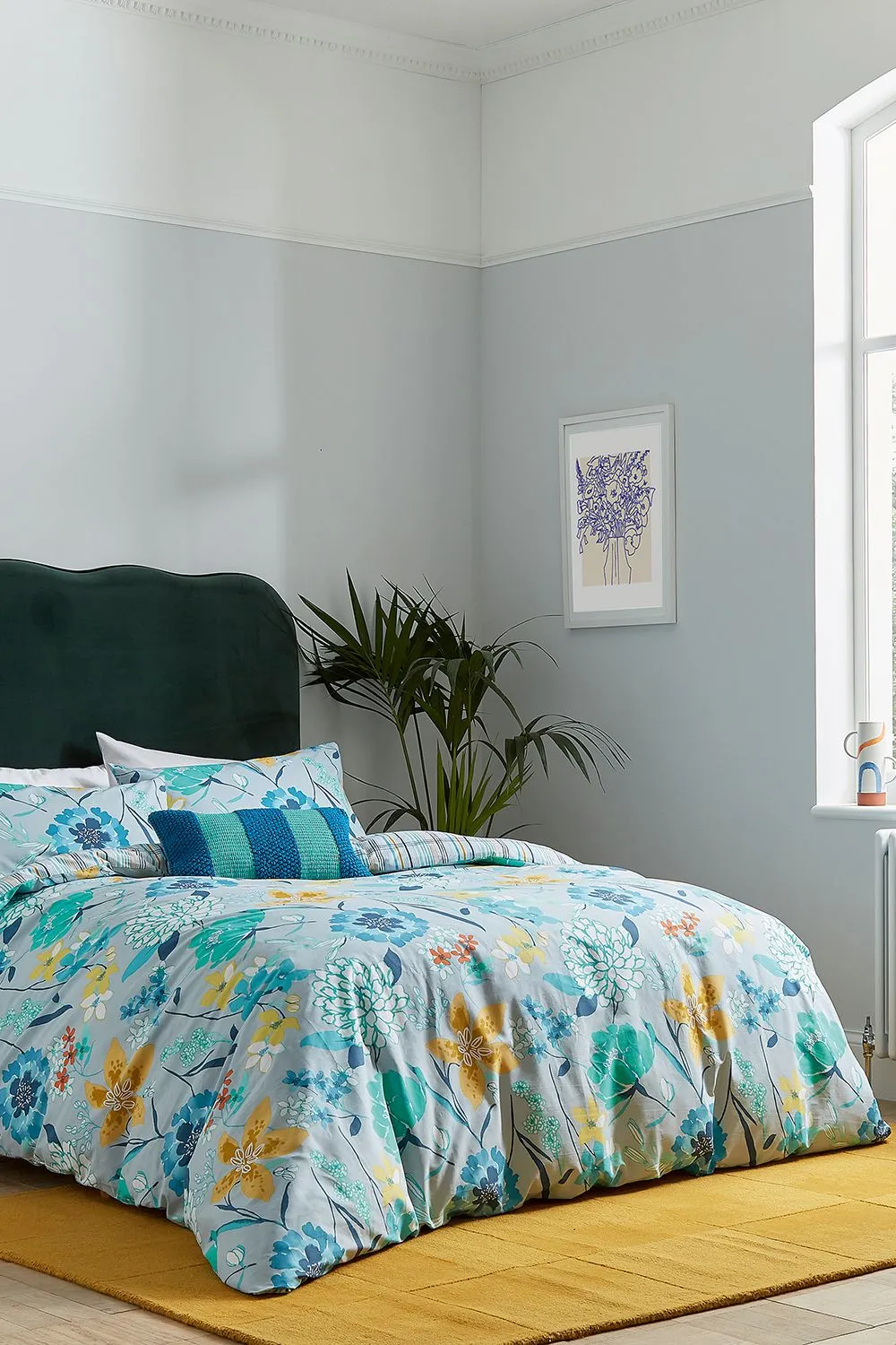 Helena Springfield 'Bella Cover' Cotton Duvet Cover Set in Blue