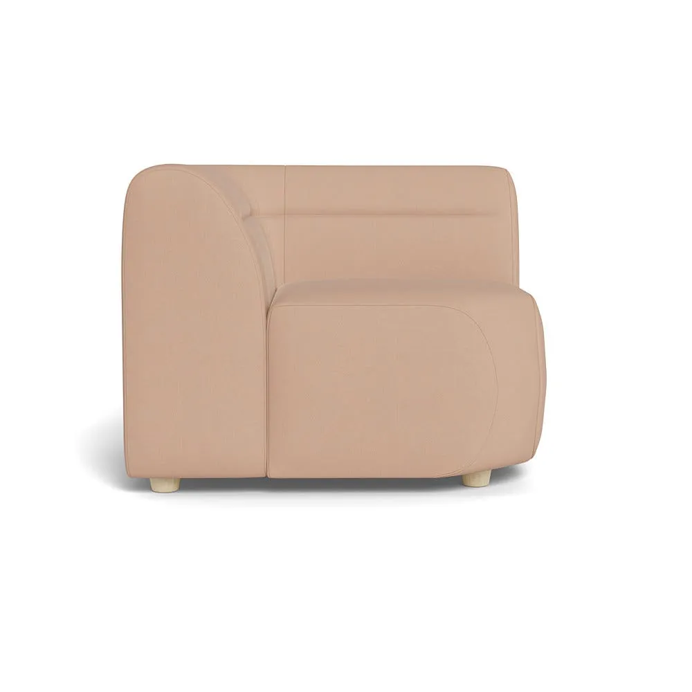 Heal's Lilli Connecting Corner Unit Capelo Linen-Cotton Rosedale Natural Feet 1